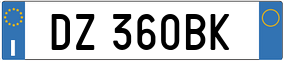 Truck License Plate